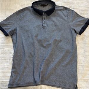 Michael Kors Dark Navy/ Grayish Polo Shirt for Men